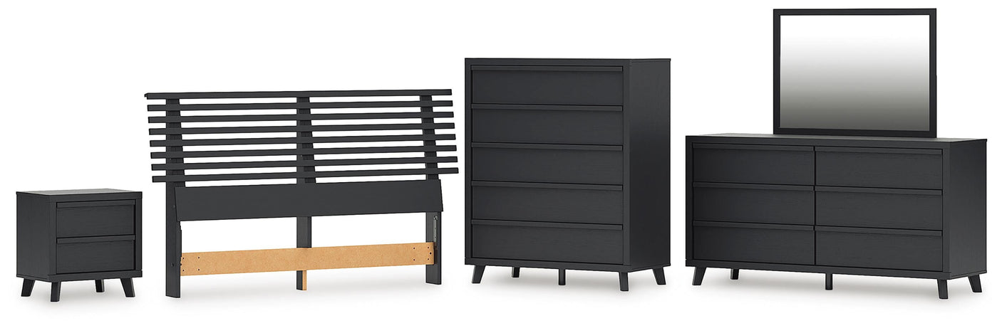 Danziar Slat Headboard Bedroom Set