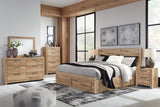 Hyanna Panel Storage Bed Bedroom Set