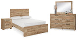 Hyanna Panel Storage Bed Bedroom Set