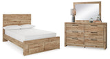 Hyanna Panel Storage Bed Bedroom Set