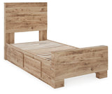 Hyanna Panel Bed with 2 Side Storage