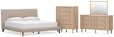 Cielden Upholstered Bed Bedroom Set
