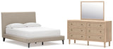 Cielden Upholstered Bed Bedroom Set