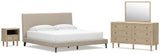 Cielden Upholstered Bed Bedroom Set
