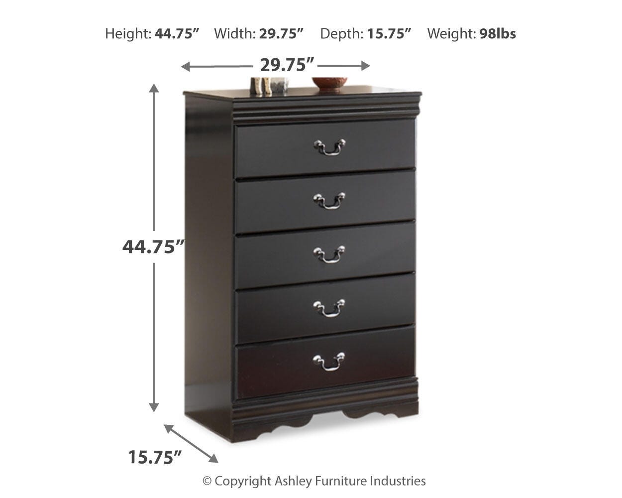 Huey Vineyard Sleigh Bed Bedroom Set