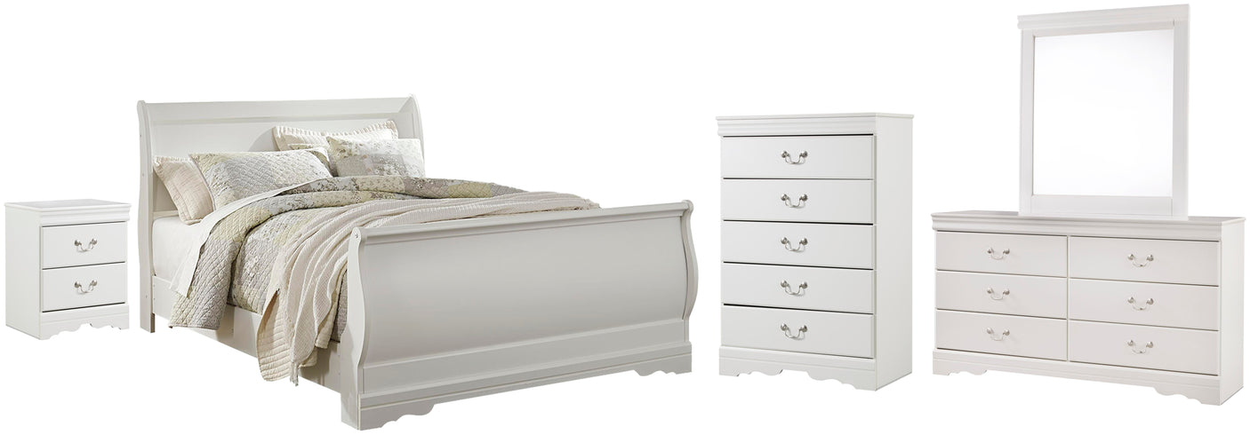 Anarasia Sleigh Bed Bedroom Set