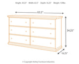 Maribel Six Drawer Dresser