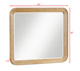 Westcott Dresser Mirror-Cerused Natural