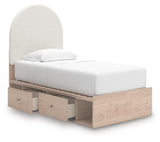 Shapella Upholstered Panel Bed with Storage