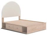 Shapella Upholstered Panel Bed with Storage