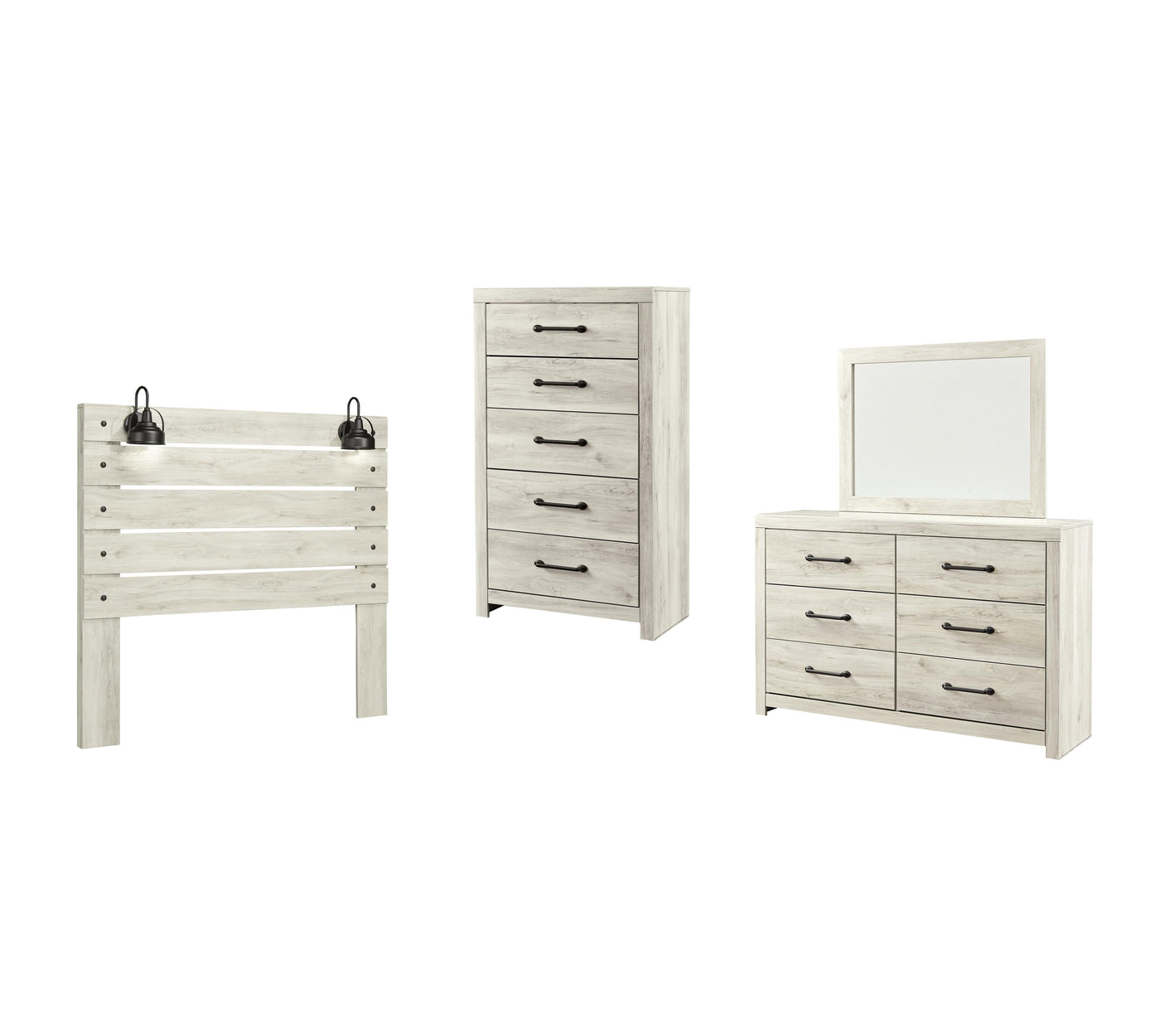 Cambeck Panel Headboard Bed Bedroom Set