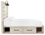 Cambeck Panel Bed with 2 Storage Drawers
