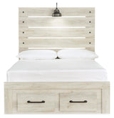 Cambeck Panel Bed with 2 Storage Drawers