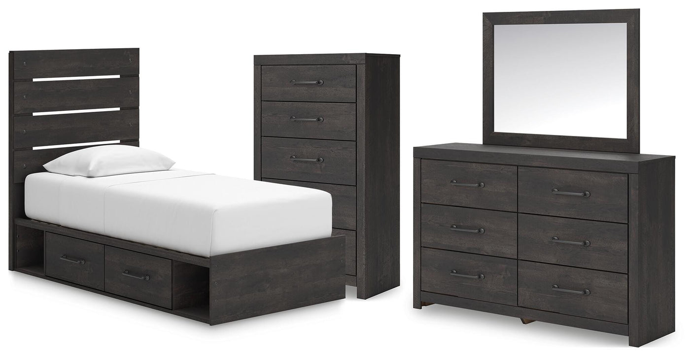 Hollivern Panel Bed Bedroom Set