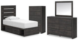 Hollivern Panel Bed Bedroom Set