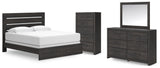 Hollivern Panel Bed Bedroom Set