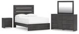 Hollivern Panel Bed Bedroom Set