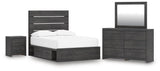 Hollivern Panel Storage Bed Bedroom Set