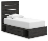 Delmorta Panel Storage Bed