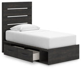 Delmorta Panel Bed with Storage