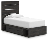 Delmorta Panel Bed with Storage
