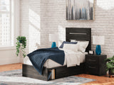 Delmorta Panel Bed with Storage