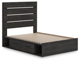 Delmorta Panel Storage Bed