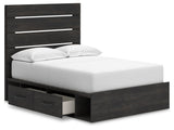 Delmorta Panel Storage Bed
