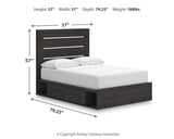 Delmorta Panel Storage Bed