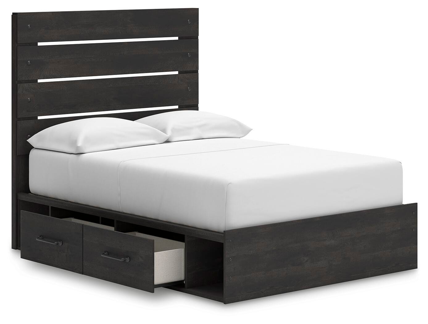 Delmorta Panel Bed with Storage