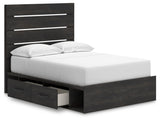 Delmorta Panel Bed with Storage