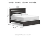 Delmorta Panel Bed