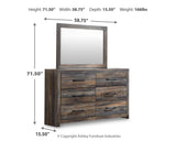 Drystan Dresser with Mirrors