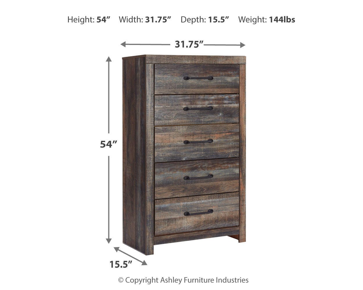 Drystan Panel Bookcase Bed Bedroom Set
