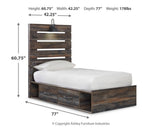 Drystan Panel Bed with 2 Storage Drawers