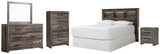 Drystan Bookcase Headboard Bedroom Set