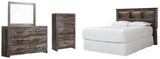 Drystan Bookcase Headboard Bedroom Set