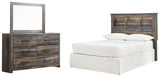 Drystan Bookcase Headboard Bed Bedroom Set