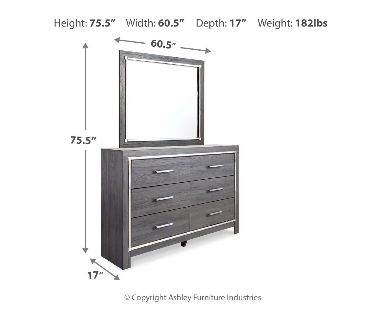 Lodanna Dresser and Mirror