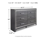 Lodanna Six Drawer Dresser
