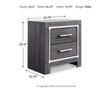 Lodanna Two Drawer Night Stand