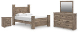 Rusticott Poster Bed Bedroom Set