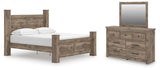 Rusticott Poster Bed Bedroom Set