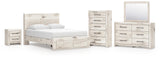 Lawroy Panel Storage Bed Bedroom Set