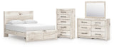 Lawroy Panel Storage Bed Bedroom Set