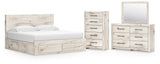Lawroy Panel Storage Bed Bedroom Set