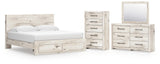 Lawroy Panel Storage Bed Bedroom Set