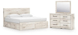 Lawroy Panel Storage Bed Bedroom Set