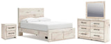 Lawroy Panel Storage Bed Bedroom Set