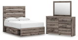 Graystorm Panel Storage Bed Bedroom Set